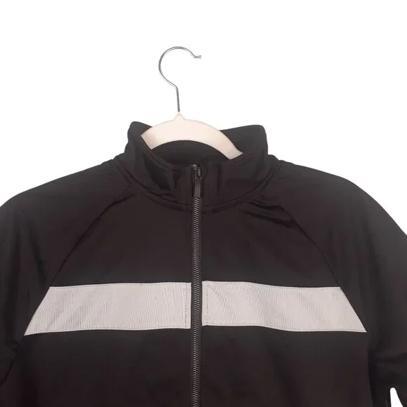 Athletic Works Boys Full-Zip Black Jacket With Reflective Stripe XL ,L - Picture 4 of 11